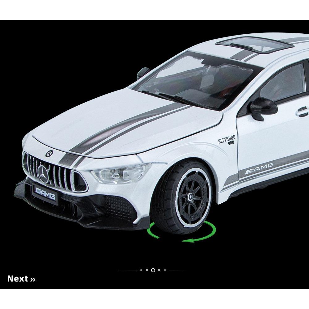 1/24 Mercedes Benz AMG GT63 Sports Car Simulation Diecast Metal Alloy Model Car Sound Light Pull Back Collection Kids Toy Gift