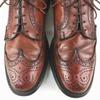 Pre-80s USA Vintage Long Wingtip American Brogue Shoes Brown size 9.5D 27.0-27.5 Men's(USED)