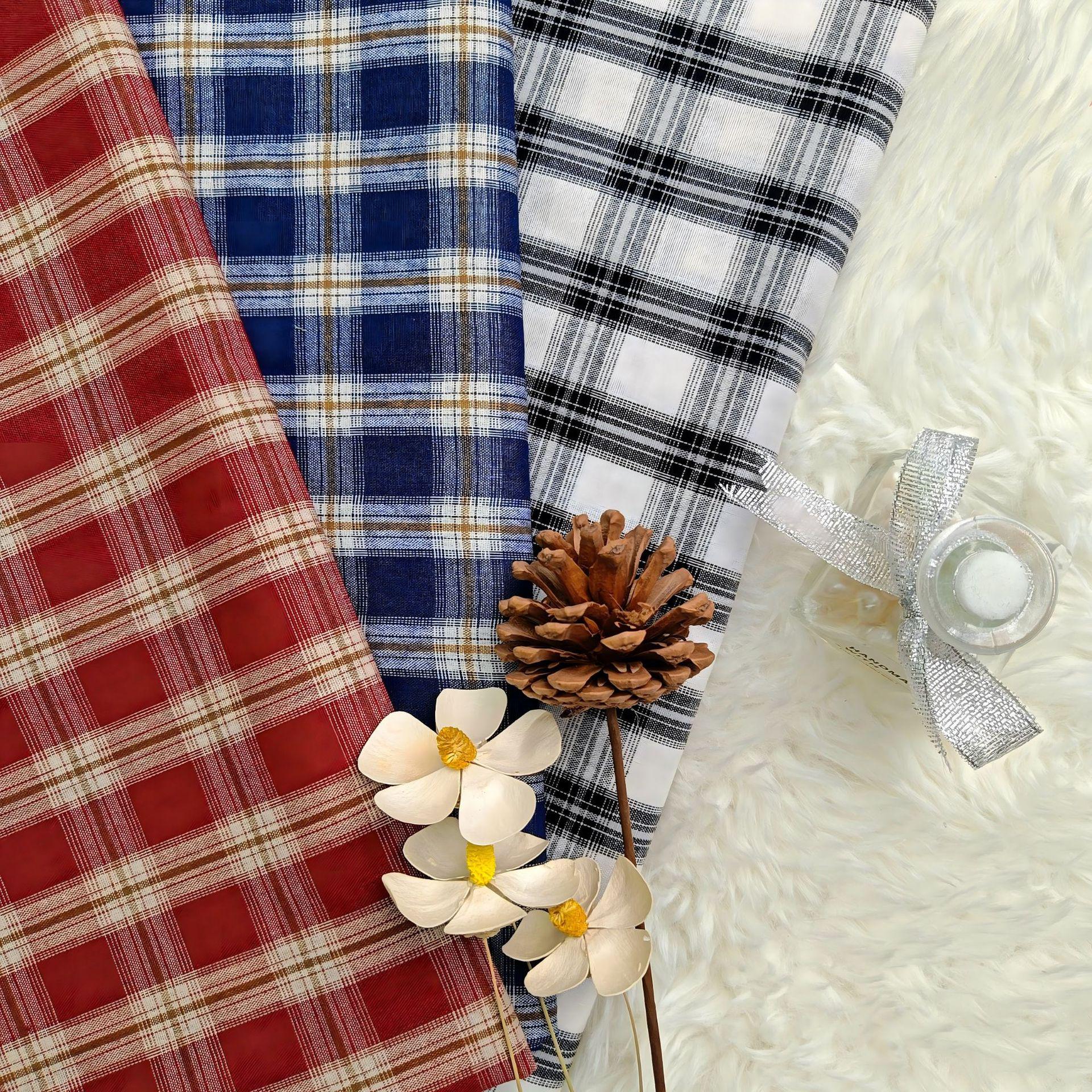 

Spring/Summer Woven Plaid Fashion Women s JK Skirt Pants & Shirt, Children s Clothing Fabric Available