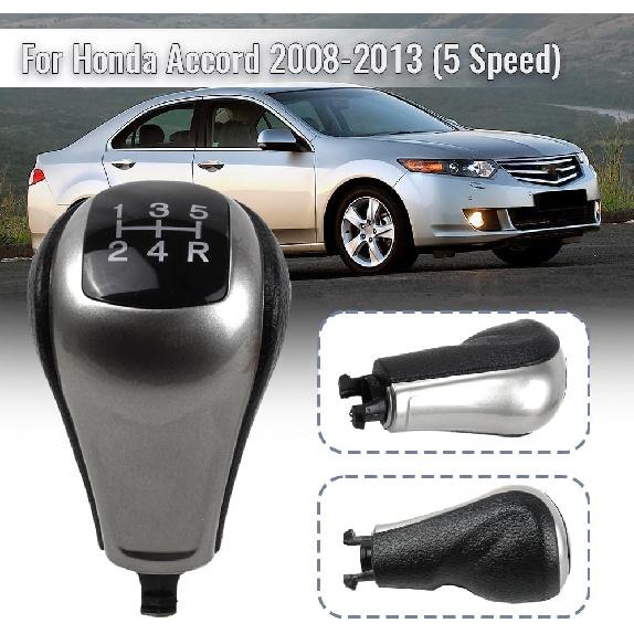Gear Stick Shift Knob, Shifter Head Cover Replacement for Honda Accord Coupe 2008 2009 2010 2011 2012 2013 US Version (5 Speed)