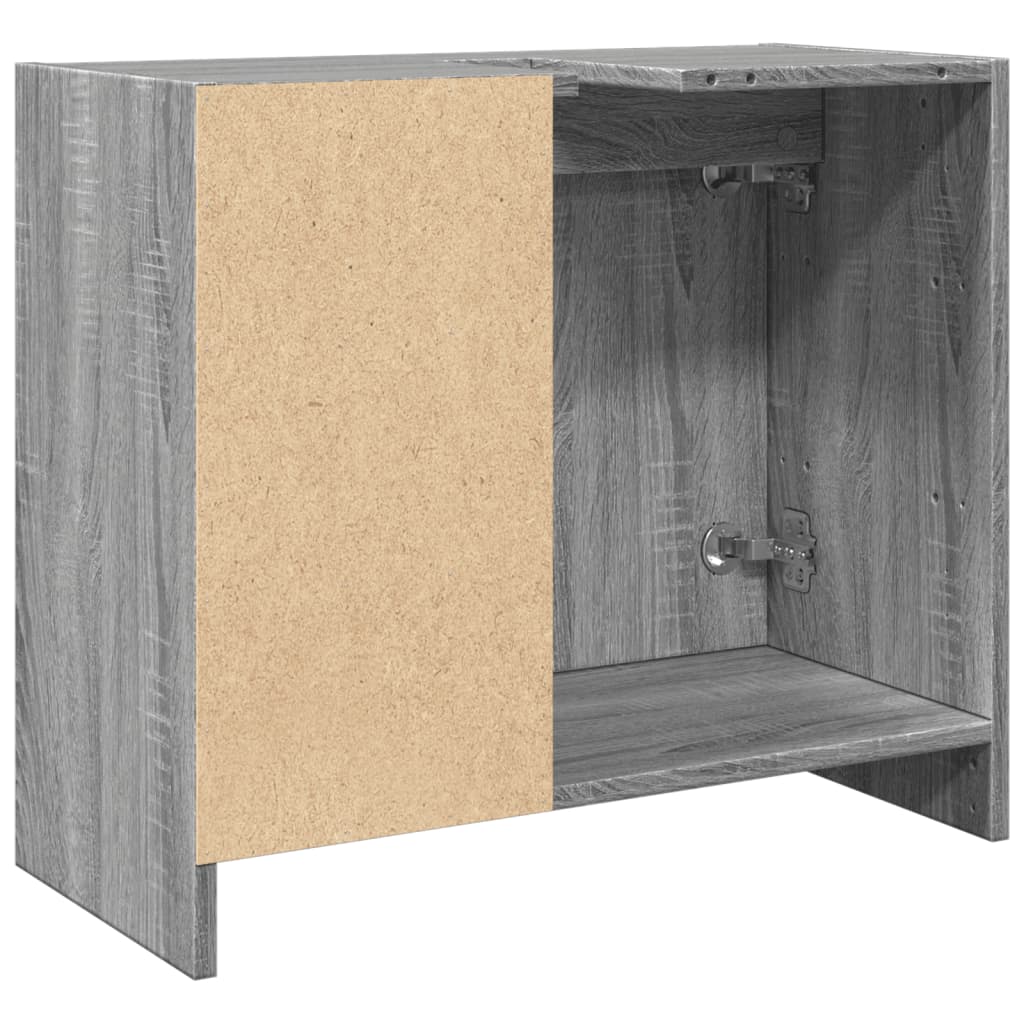 Waschtischunterschrank, Unterschrank unter dem Waschbecken, Schrank ohne Waschbecken, Sonoma-Eiche 63 x 29 x 55 cm
