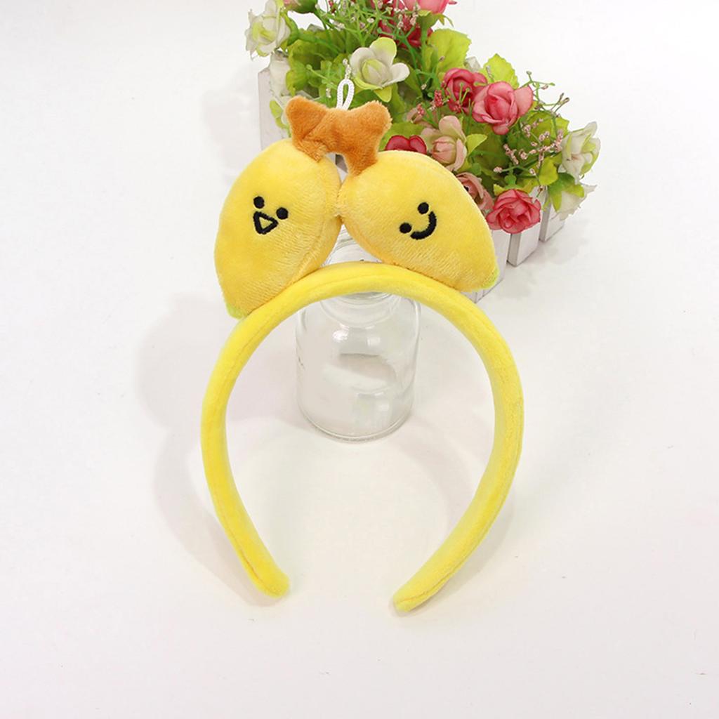 Soft Comfortable Banana Headbands Elastic Banana Headbands Funny Headgear for Birthdays and Festivals
