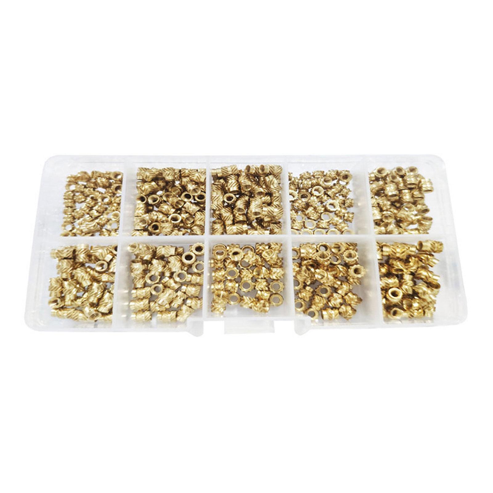 

Набор латунных гаек, коррозионно-стойкие гайки, набор латунных резьбовых вставок, набор металлических гаек для проектов по техническому обслуживанию B