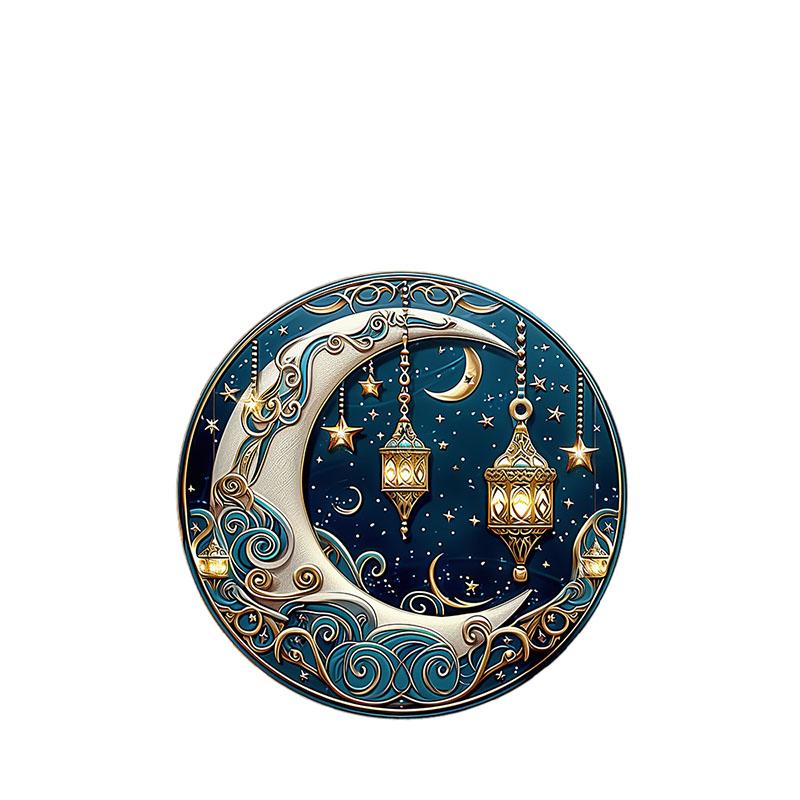 

Sun and Moon Stained Suncatcher Window Hanging Ornaments Acrylic Plate for Home Room Wall Decoration Garden Hallway Pendant Diy