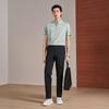 Men's Seamless Mulberry Silk Blend Printed Polo Shirt