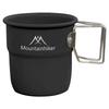 300ml Camping Water Cup with Foldable Handle Picnic Water Mug Aluminum Alloy Lightweight Camping Cup for Tourist Trekking Hiking