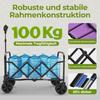 Mini Wagon Foldable Small 100KG, Hand Cart, Shopping Cart Camping Cart with Height-Adjustable Handle, Light & Space-Saving & Stable, Purple