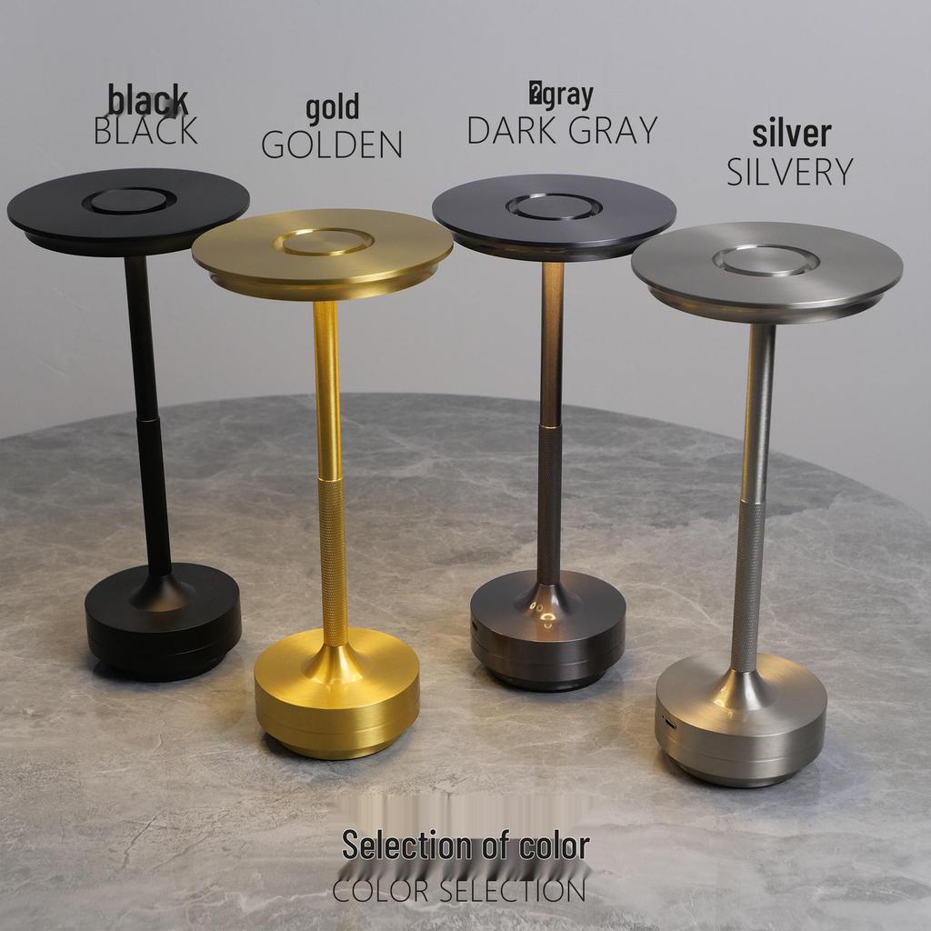 Used LED Rechargeable Induction Desk Lamp - Creative Flying Saucer Design for Camping & Night Light