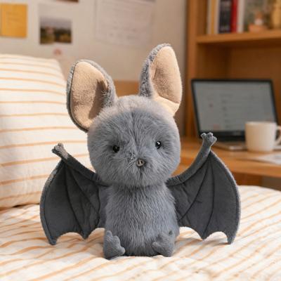 Funny Bat Plush Toy, Cute Flying Stuffed Animal with Wings, Soft Kawaii Plushie for Bed Dorm Decor, Halloween Gift for Kids Adults