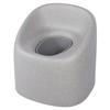 EPP Toilet Chair Bedside Commode Chair Multifunctional Shower Chair with Solid Bucket for Elderly Pregnant Women Gray