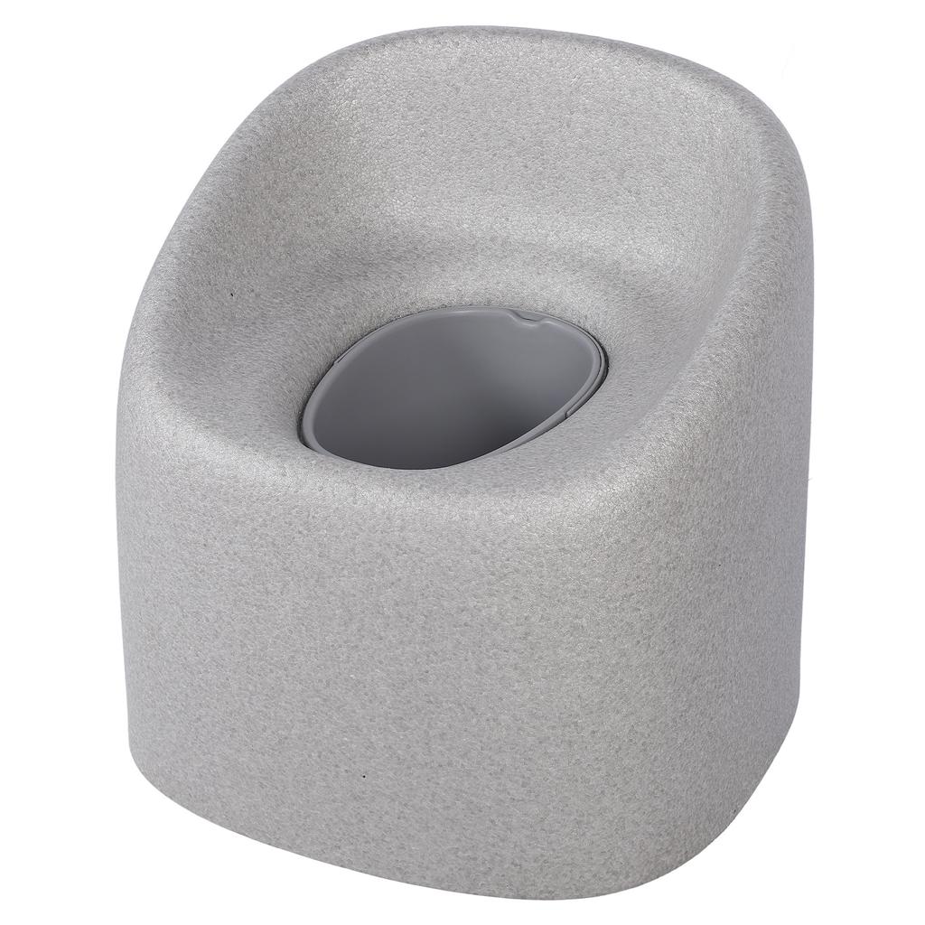 EPP Toilet Chair Bedside Commode Chair Multifunctional Shower Chair with Solid Bucket for Elderly Pregnant Women Gray