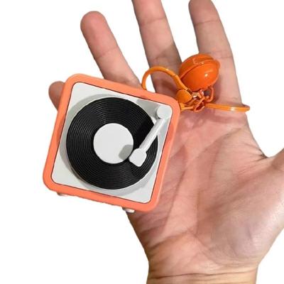 Unique Designs Portable Record Player Keyring Holder Accessory With Audios Recording Capability for Personalize Use