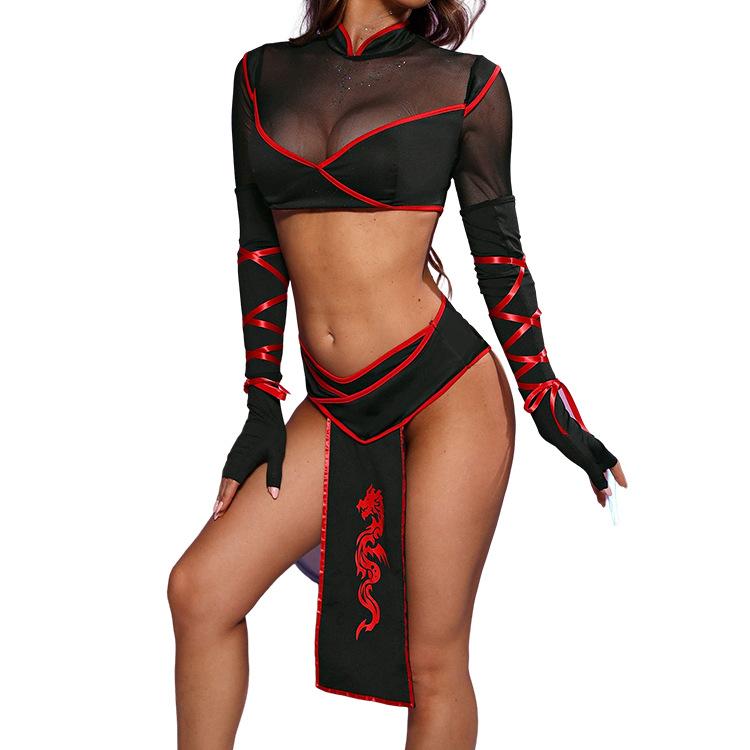 Women Sexy Plus Size Halloween Lingerie Set Costume Party Cosplay Sexy Spice Girl Uniform Lingerie Sexy Women Underwear Sets