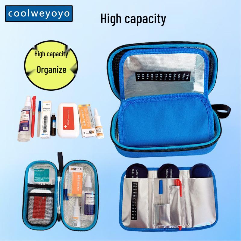 Portable Insulin Cooler Bag EVA Refrigeration Case for Medicine and Syringes