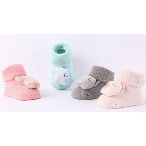 Stardoor Elephant 3D Socks 3-piece Set + Box, Korean Baby Products