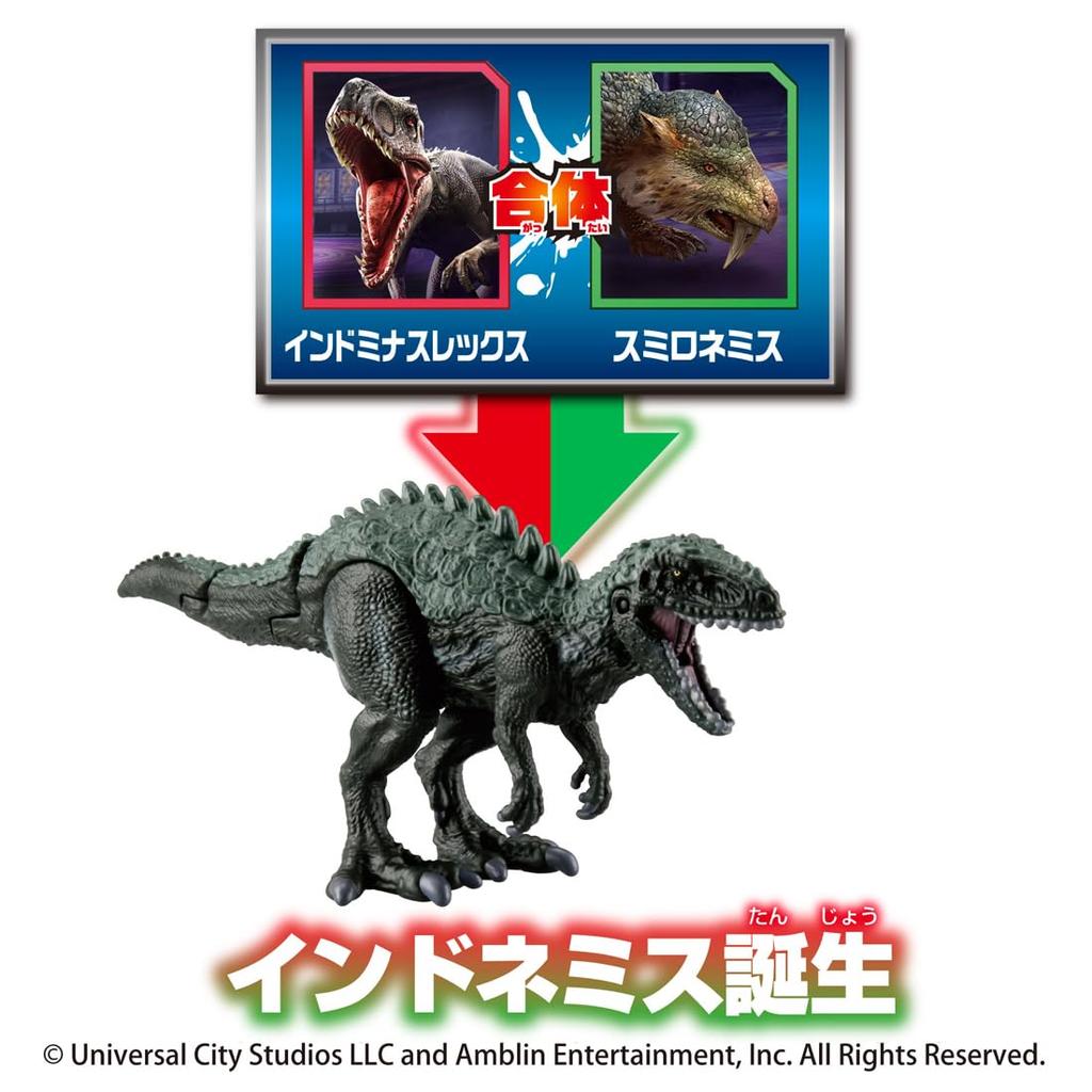 Takara Tomy Ania Jurassic World Alive Indomys VS Ceratosaurus Set - Animal Dinosaur Toy (Ages 3+)