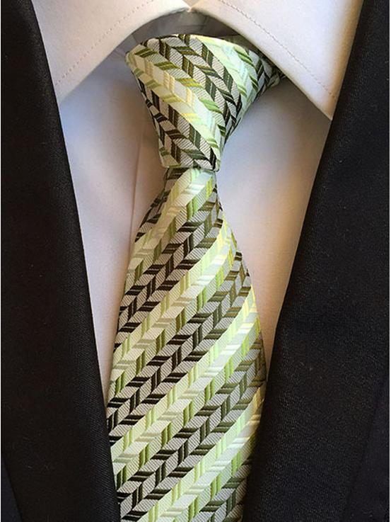 

Мужской полосатый галстук из полиэстера 8 см - Деловой профессиональный стиль