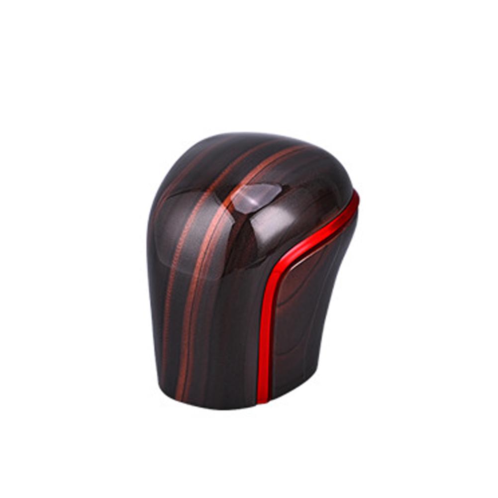 

Крышка ручки переключения передач из углеродного волокна, рычаг, набалдашник, автомобильные аксессуары, автозапчасти, отделка Red + Peach Wood
