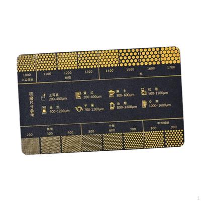 Coffee Reference Card Grind Size Chart Compact Lightweight Rust Resistant Sturdy Ruler