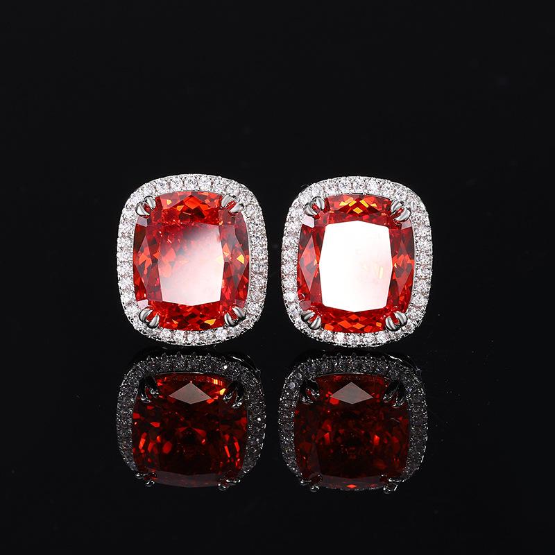 Jewelry Copper Bottom Gold-Plated Simulation Bird'S Nest Cut Orange Simple Set Female 12 * 16-10 * 12