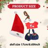 Vánoční sada oblečení pro panenky, Dekorace, Narozeninové fotografické rekvizity, Dárek, Zima, Řemesla, Párty