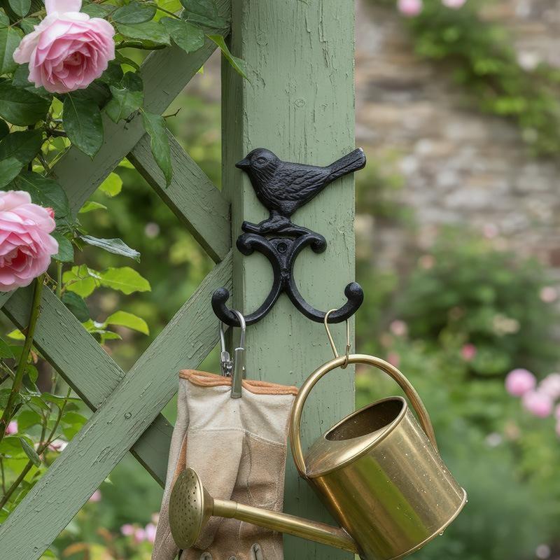 Creative Rustic Cast Iron Wall Hook Heavy Duty Rust Proof for Entryway Key Coat Organizer Home Farmhouse Decor