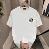 Summer Round Neck Cat Printed Top Fashionable Casual Pure Cotton Short Sleeved Men's T-shirts