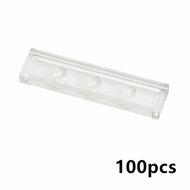 100pcs DIY Building Blocks Smooth Figure Bricks 1x4 Colorful Educational Ceramic Flat Tile Blocks Compatible 2431 Creative Toys