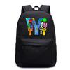 Leisure Travel Backpack Rhythm Box 26 Letter School Bag Elementary and Secondary School Students Peripheral Backpack Trend