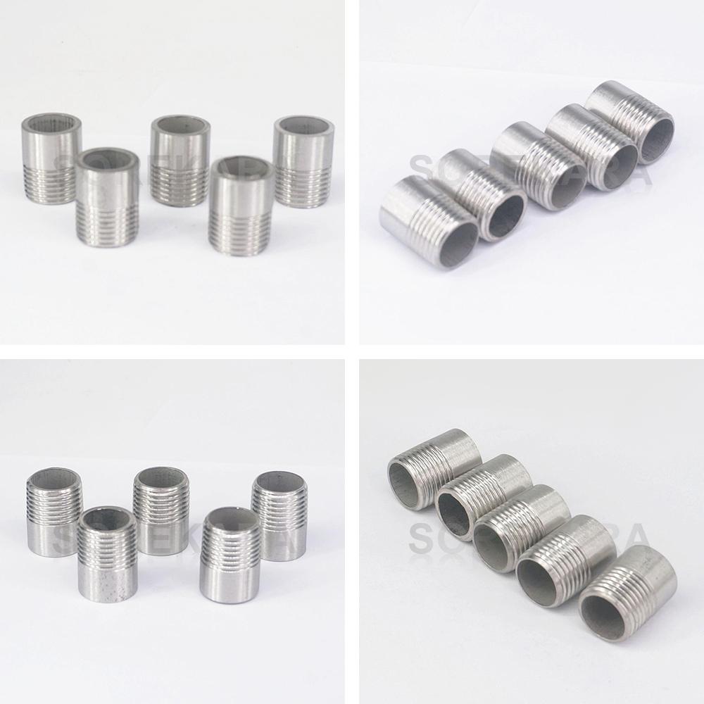 Equal Thread-Welding 1/8" 1/4" 3/8" 1/2" 3/4" BSP Male 304 Stainless Steel Straight Pipe Fitting Adapter Water Oil Gas
