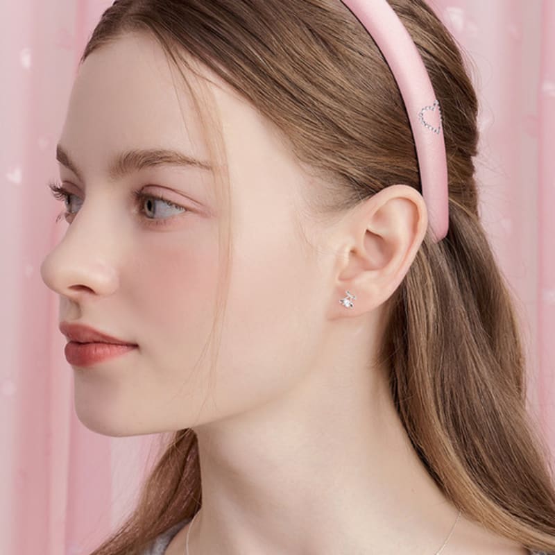 ENGBROX double heart cubic hairband_pink