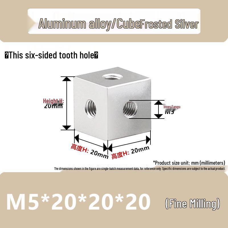 Aluminum Alloy Hex Nut Acrylic Connector Cap