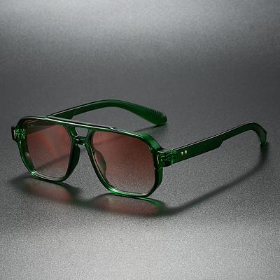 Nuevas gafas de sol de moda de doble haz, tipo clavo de arroz, cuadradas, retro, informales, para conducir, universales