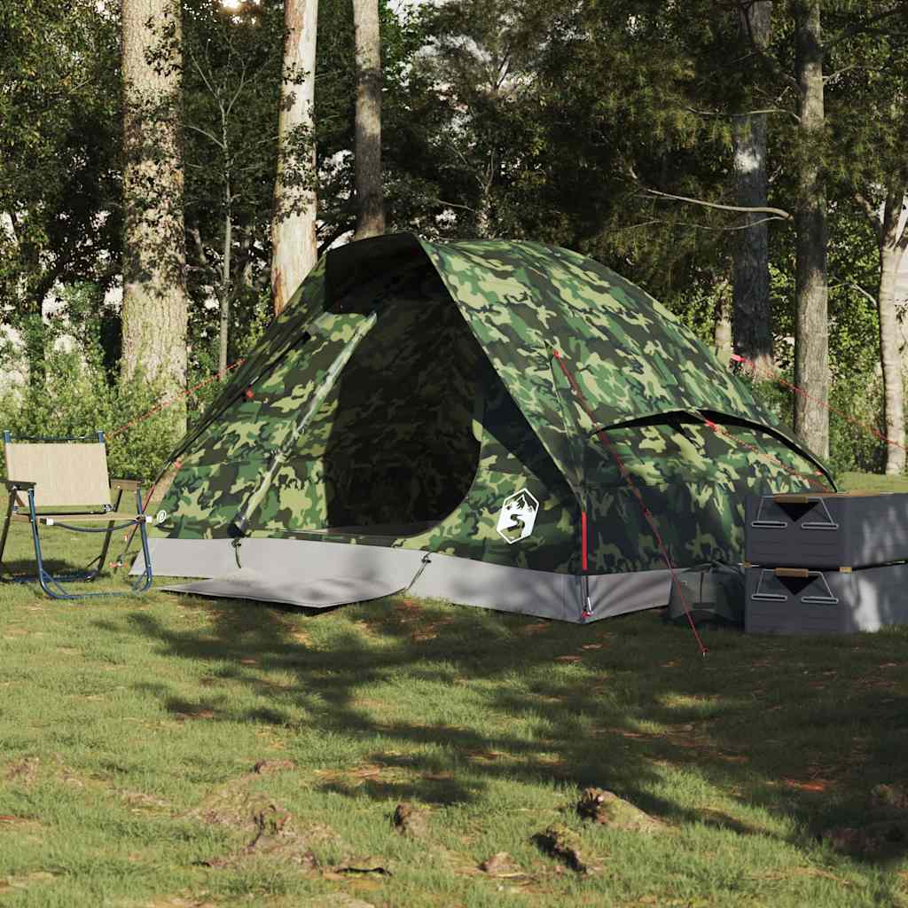 Vidaxl Tourist Tent, 2-Person, Camouflage, Waterproof
