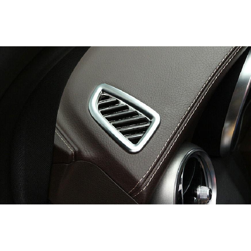 For Mercedes-Benz GLC 2016- Silver ABS Dashboard Upper Air Outlet Vent Trim