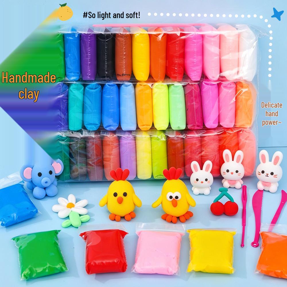 Children's Educational Ultra-light Clay - Safe, Non-toxic, 12, 24, 36 Colors for DIY Art and Crafts