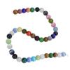 DIY Round Beads Mixed Colors Natural Stone Bracelet Necklace Jewelry Making Accessories 0.39in Diameter