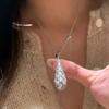 Jinqi's High-end New Diamond Studded Necklace with Droplet Shaped Inlay and Colorful Treasure Collarbone Chain, Fashionable and Versatile