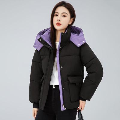 Korean Style Short Hooded Jacket for Ladies,casual Coat with Casual Style