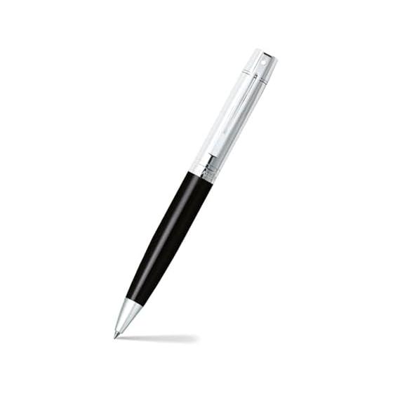 Sheaffer 300 Chrome Gold-Tone Ballpoint Pen, Knock Type