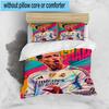 3PCS Jude Football Player Bedding Set,Including 1pc Duvet Cover And 2pcs Pillowcases Perfect for Bedroom, Dormitory, Fan Christmas gift