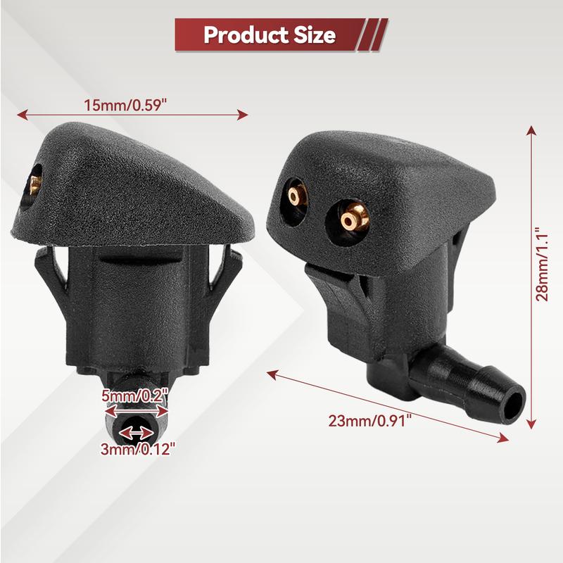 2Pcs Car Front Windshield Wiper Washer Jet Water Fluid Nozzle 8523532120 8503532140 For Toyota Celica 6 MR2 Tacoma Yaris XP10