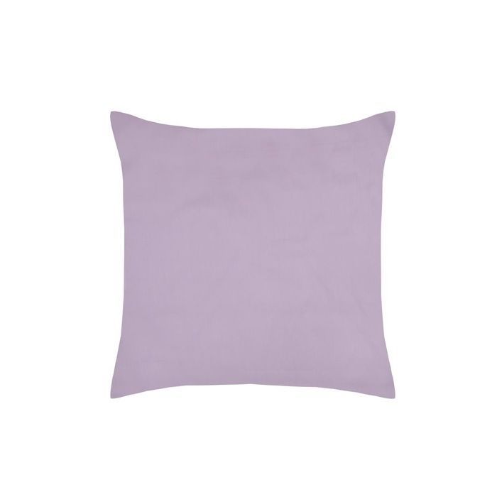 1 Taie d'oreiller percale de coton uni 63 x 63 cm Elysee violet
