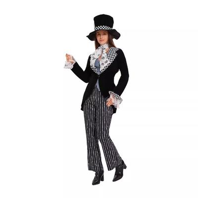 Halloween Cartoon Costume Alice In Wonderland Hat Costume Mad Hatter Magician Character Costume