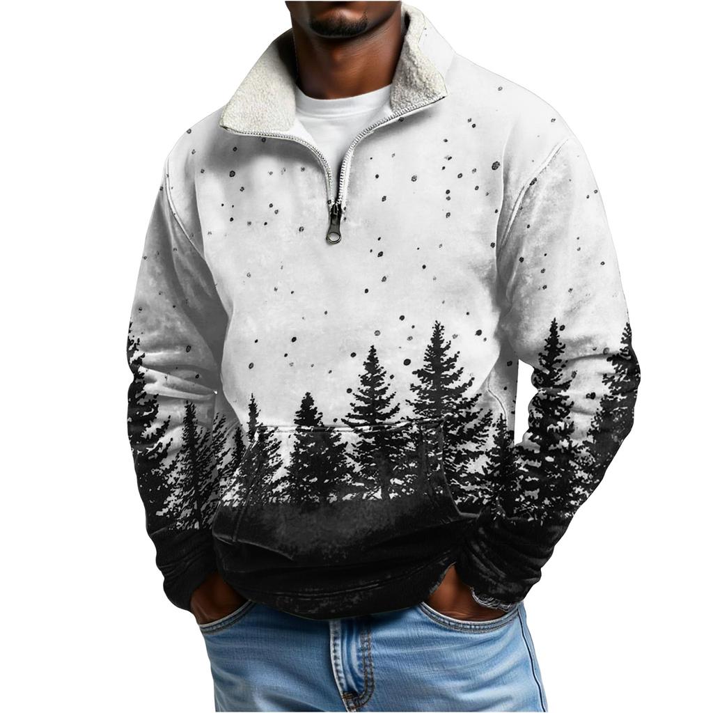 Vår Och Herr Ståkrage Sweatshirt Är Utomhus Casual Tröjor Toppar