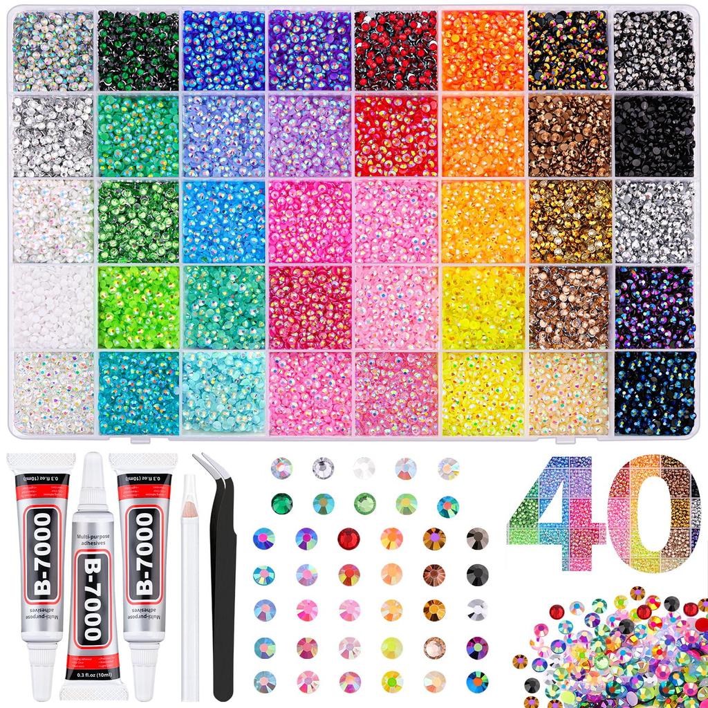 Shiny Colorful Semi-circular Rhinestones Nail Charms Mini 3mm Flatback Resin Nail Diamond DIY Hat Pen Nails Set