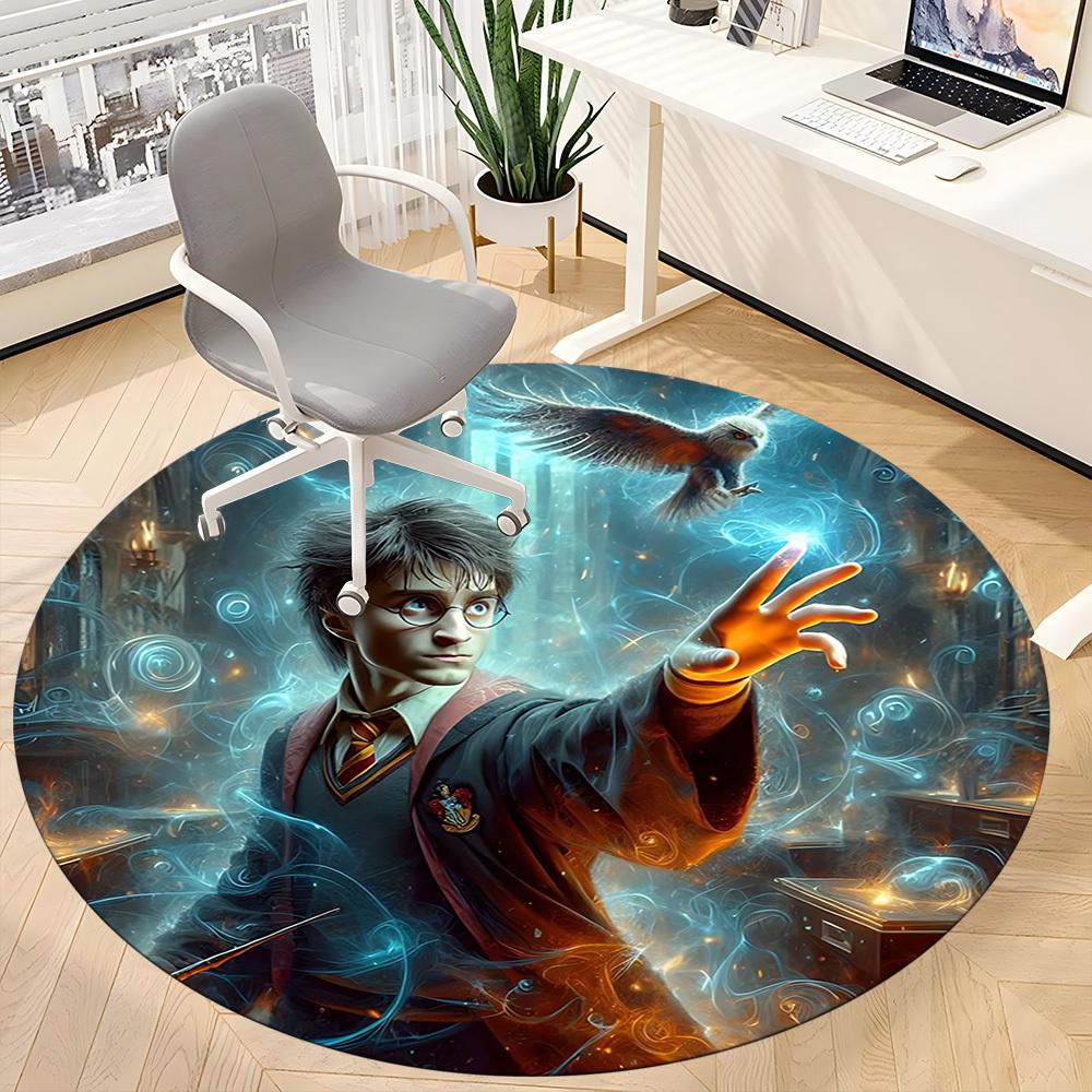 1pc Harry Potter Chair Carpet for Office Non-Slip,Machine Washable Rug for Office, Room - Holiday Decor - Machine Made Yy251017300