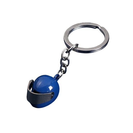 

Keychain Pendant Mini Motorcycle Helmet Key Chain Helmet-Shaped Key Holder Bag Charm Motorcycle Car Accessory синій