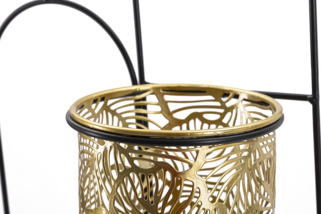 Nástěnný držák na vázu dvojitý Hong cm 27x14x48