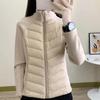 Women Winter Design Windproof Light and Thin Coat Warm Autumn Solid Color Sports Jacket